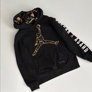 Jordan Black and Gold Kids Hoodie